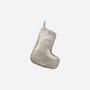 Kép 1/2 - STOCKING XMAS karácsonyi zokni, textil, közepes, szürke